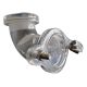 Plastic angled spigot 1 1/2