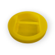 Plastic cap with handle yellow T.O110