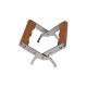 Stainless steel tongs with tooden handle